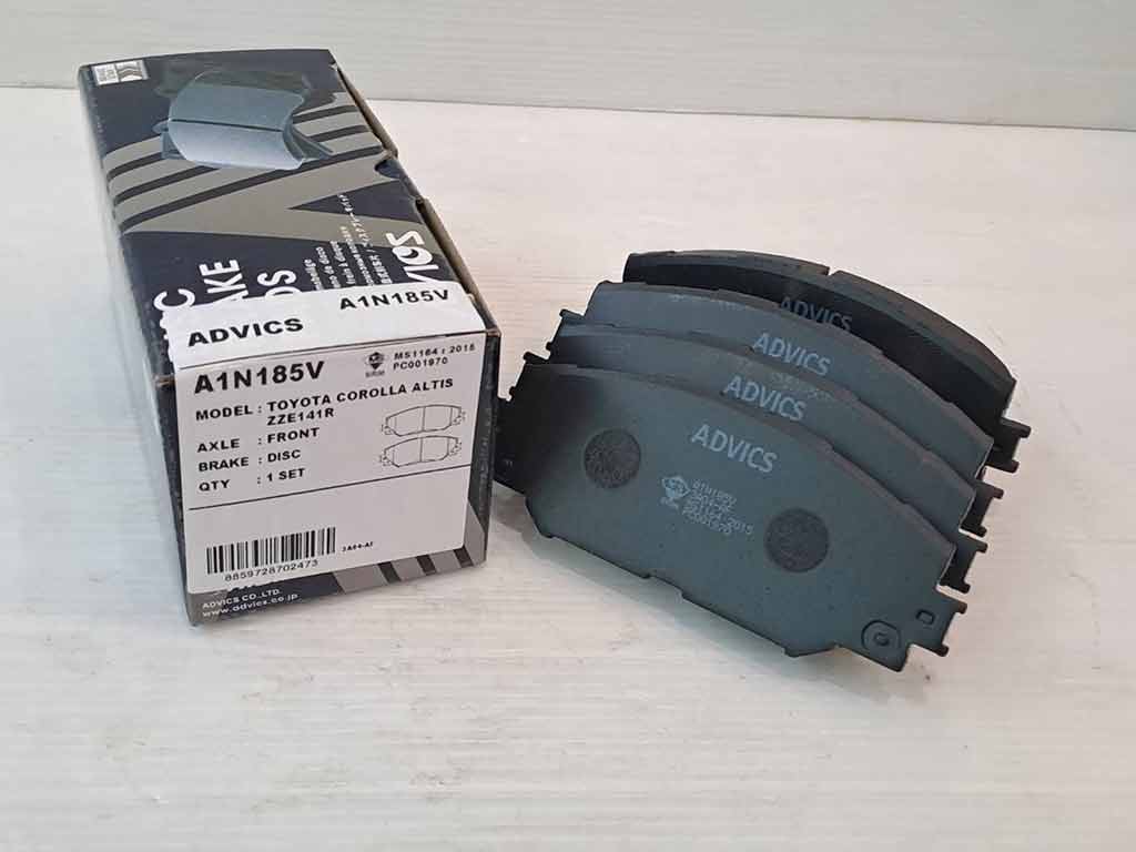 อะไหล่แท็กซี่ - ผ้าเบรคหน้า 08-18 ADVICS A1N185V