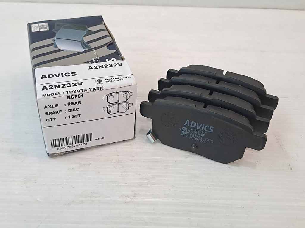 อะไหล่แท็กซี่ - ผ้าเบรคหลัง 08-18 ADVICS A2N232V